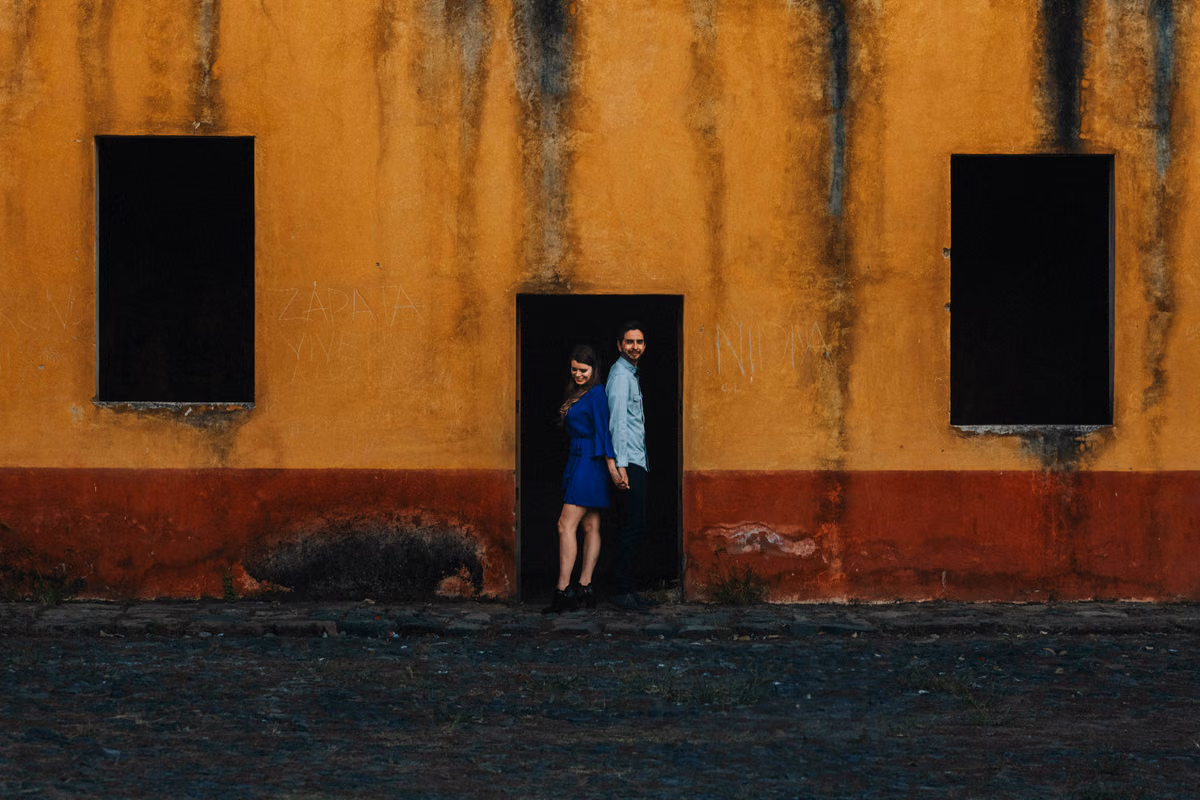 Sesión preboda en Isla de Mezcala, Ale e Hiram, Jalisco, Mexico