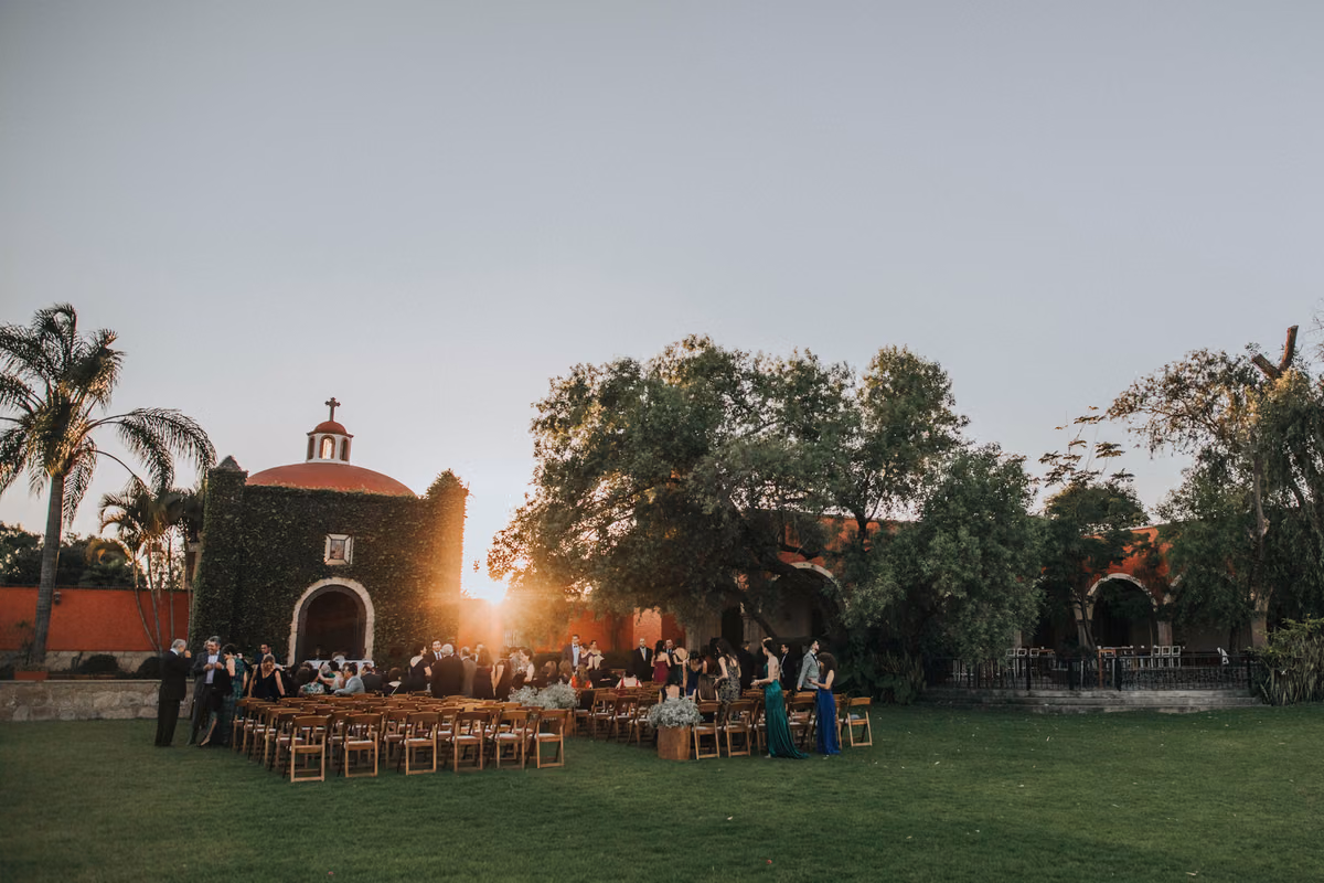 Boda de Marina & Jorge en Hacienda la Santa Cruz, Zapopan, Jalisco