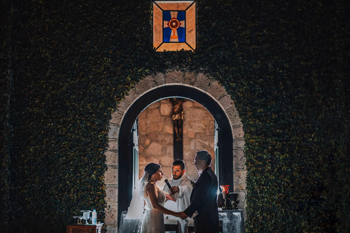 Boda de Marina & Jorge en Hacienda la Santa Cruz, Zapopan, Jalisco