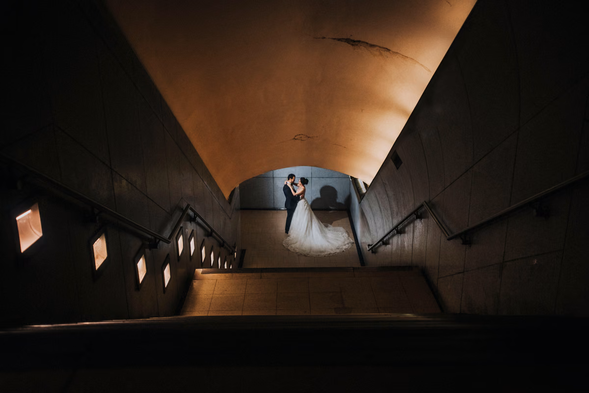 Sesión de trash the dress de Adry & Robert en París, Francia