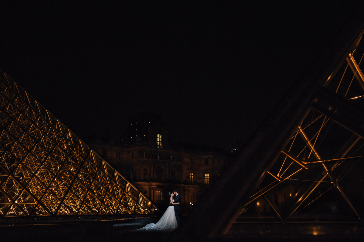 Sesión de trash the dress de Adry & Robert en París, Francia