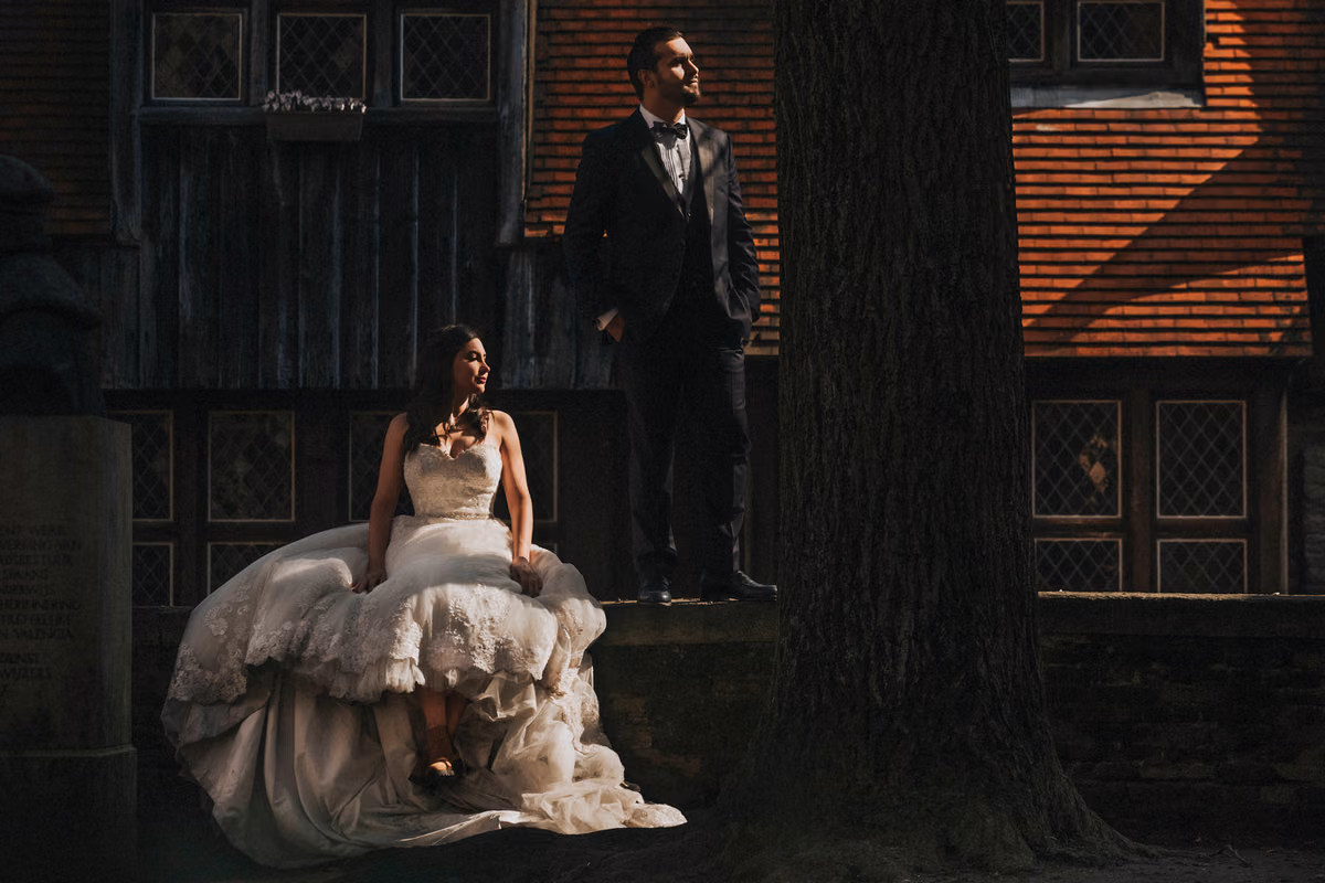 Sesión de trash the dress de Adry & Robert en Brujas, Bélgica