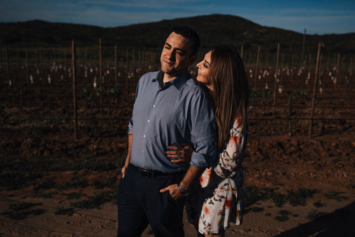 Sesión preboda de Dalia & Artur en Valle de Guadalupe, La Paz, Baja California