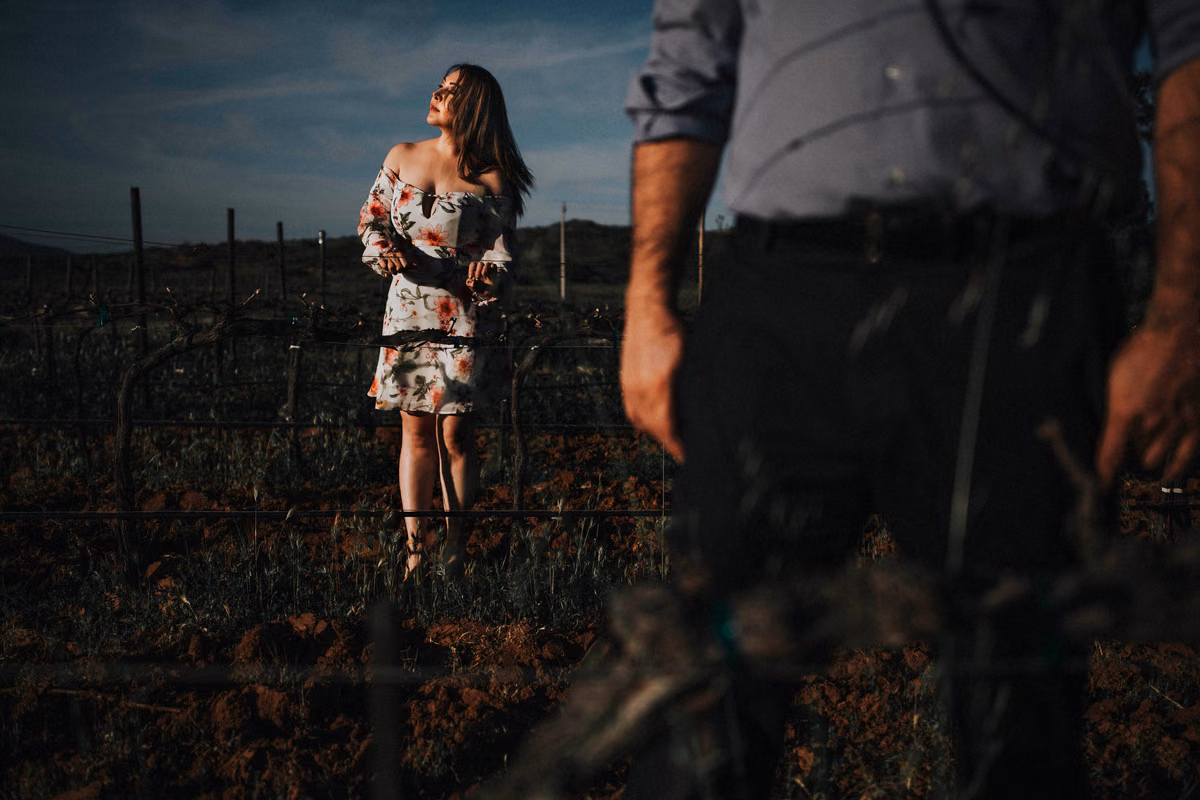 Sesión preboda de Dalia & Artur en Valle de Guadalupe, La Paz, Baja California