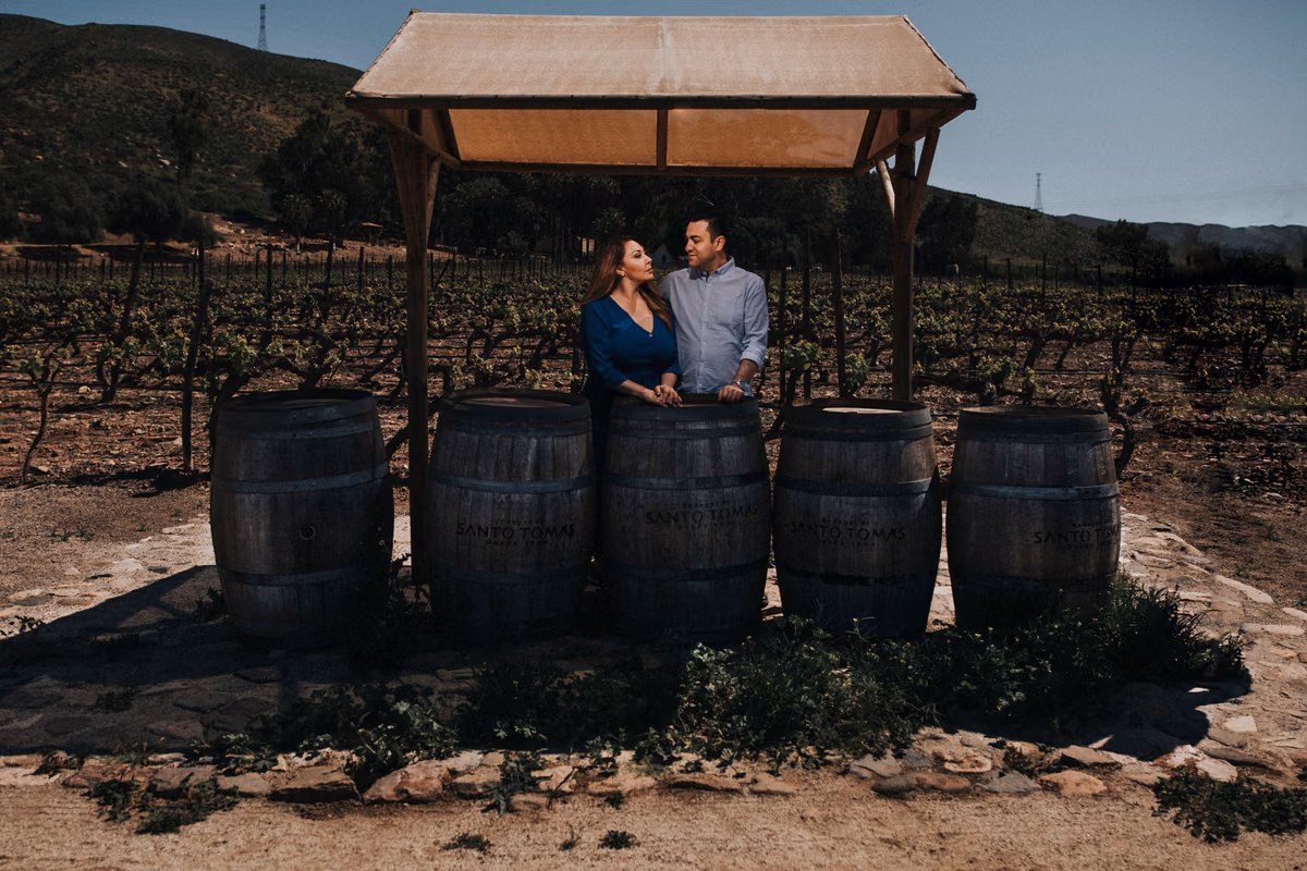 Sesión preboda de Dalia & Artur en Valle de Guadalupe, La Paz, Baja California