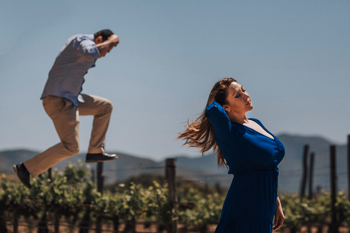Sesión preboda de Dalia & Artur en Valle de Guadalupe, La Paz, Baja California
