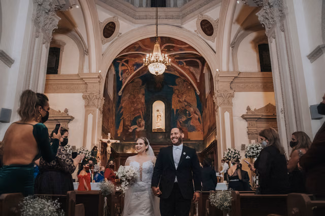 Boda de Ary & Poncho en Catedral de Monterrey, Monterrey N.L