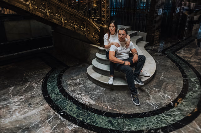 Sesión preboda de Mariel & Jorge en Centro CDMX