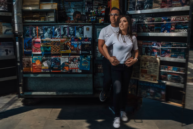 Sesión preboda de Mariel & Jorge en Centro CDMX