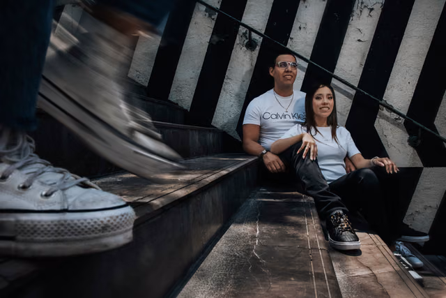 Sesión preboda de Mariel & Jorge en Centro CDMX