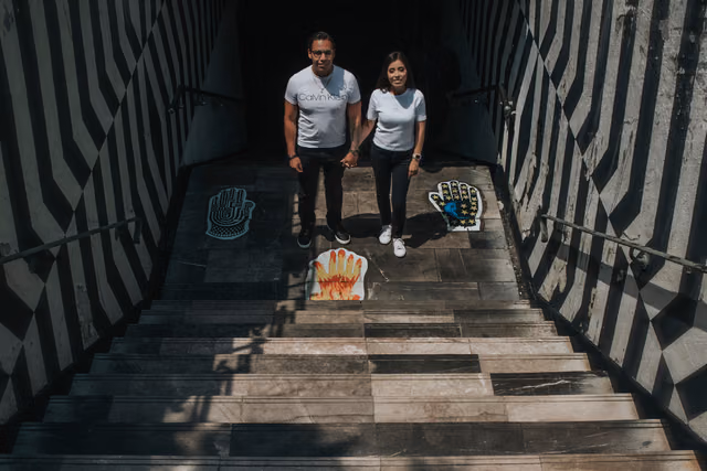 Sesión preboda de Mariel & Jorge en Centro CDMX