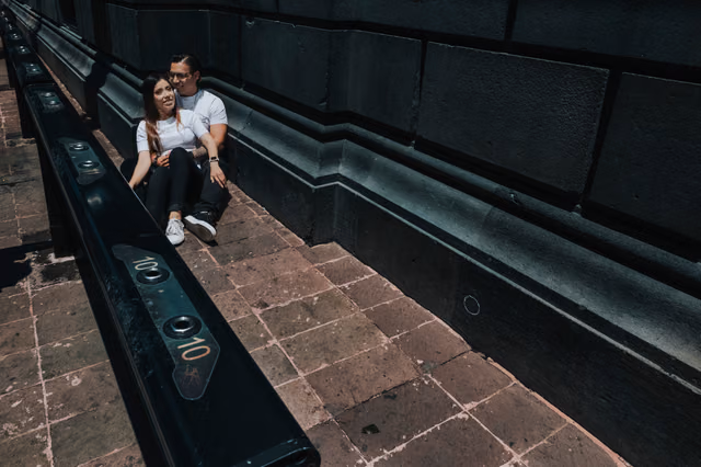 Sesión preboda de Mariel & Jorge en Centro CDMX