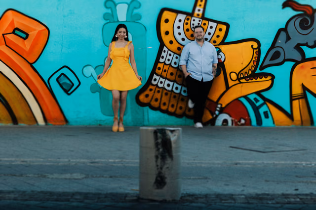 Sesión preboda de Eunice & Sebastian en Centro de Zapopan, Jalisco, Mexico