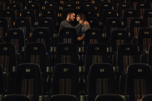 Sesión preboda de Pao & Jordan en Cinepolis, Mercado Juarez, Mercado Mexico, Plaza Midtown, Guadalajara, Jalisco