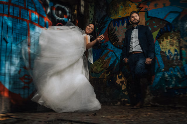 Sesión de trash the dress de Gaby & Zarate en Col. Chapultepec, Guadalajara, Jal