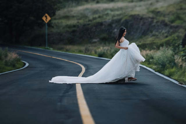 Sesión de trash the dress de Tania & Eduardo en Huaxtla