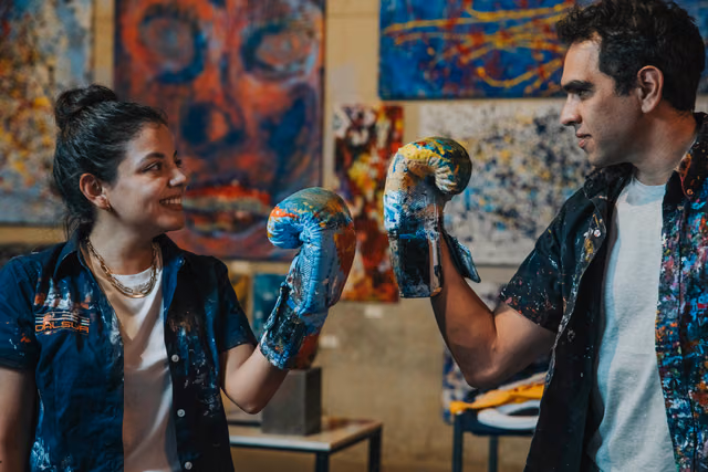 Sesión de compromiso de Nayra & Miguel en Galeria de Arte Peruzzi