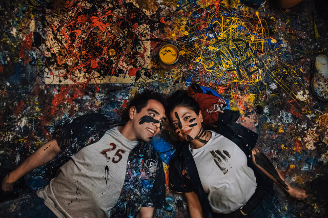 Sesión de compromiso de Nayra & Miguel en Galeria de Arte Peruzzi