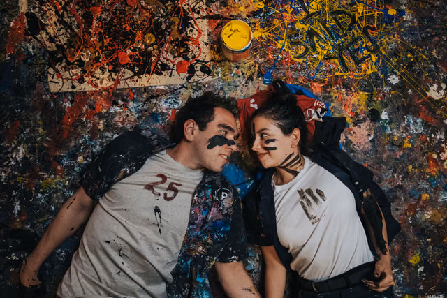 Sesión de compromiso de Nayra & Miguel en Galeria de Arte Peruzzi