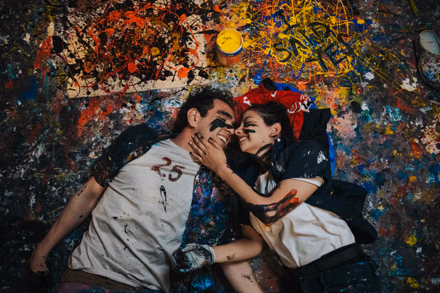 Sesión de compromiso de Nayra & Miguel en Galeria de Arte Peruzzi