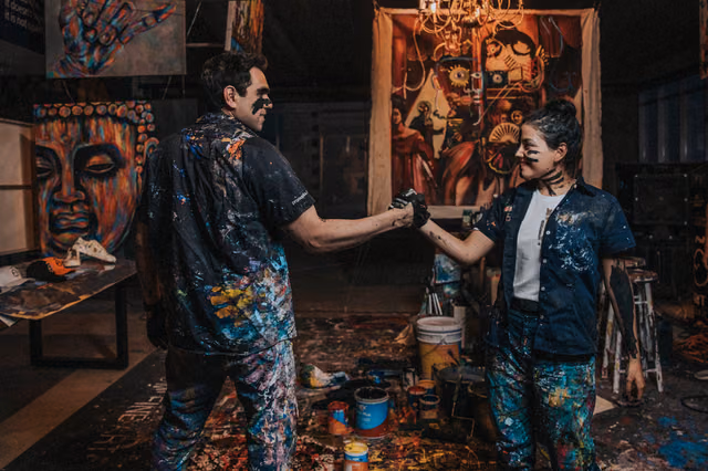Sesión de compromiso de Nayra & Miguel en Galeria de Arte Peruzzi