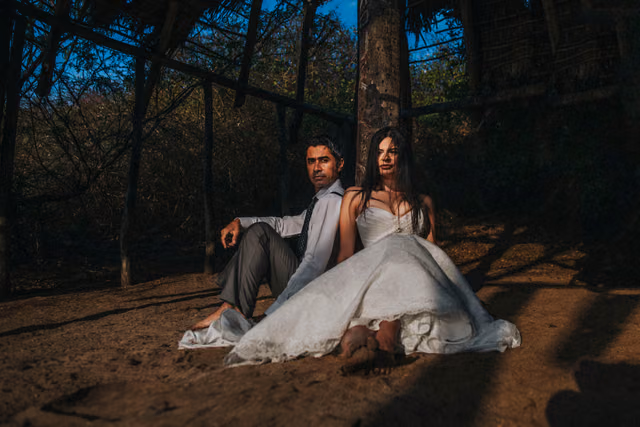 Sesión de trash the dress de Sara & Leonel en Isla Cocinas, Punta Pérula, Jalisco