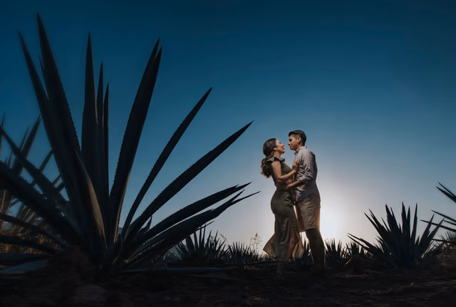Sesión preboda de Sofia & Jonathan en Tequila, Jalisco, Mexico