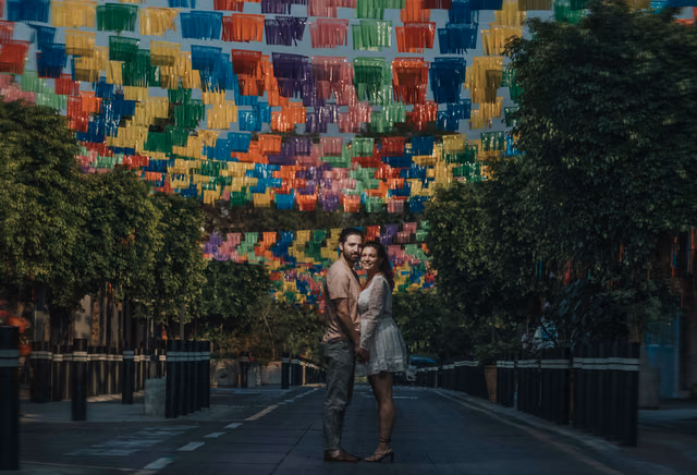 Sesión preboda de Laura & Andrew en Tlaquepaque, Jalisco, Mexico