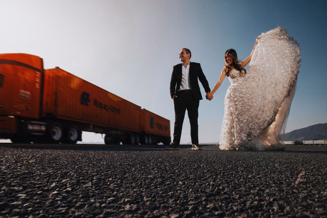Sesión de trash the dress de Mar & Javier en Laguna seca