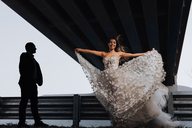 Sesión de trash the dress de Mar & Javier en Laguna seca