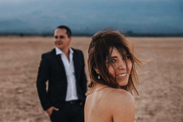 Sesión de trash the dress de Mar & Javier en Laguna seca